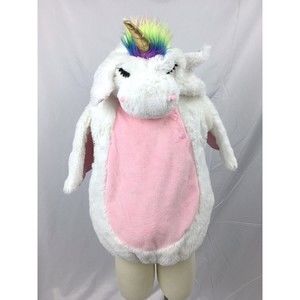 White Flying Winged Unicorn Baby Toddler Plush Costume One-piece 12-18m
